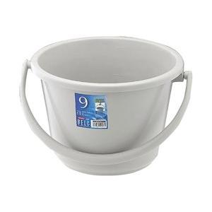 リス ベルク 広口バケツ グレー 9WB ＜KBK5103＞