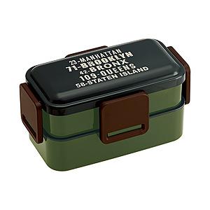 スケーター 抗菌 2段ふわっと弁当箱L 850 ブルックリン   PFLW9AG