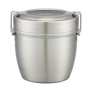 スケーター 抗菌真空ステンレス丼ランチジャー 800ml ベーシック シルバー   STLBD8AG