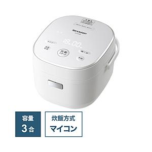 SHARP(シャープ) ジャー炊飯器（0.5~3合） KS-CF05DW  ホワイト系 KS-CF0...