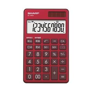 SHARP(シャープ) カラー・デザイン電卓 「手帳タイプ」（10桁） EL-VW31RX（スタイリ...