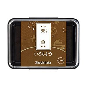 シヤチハタ スタンプ台 いろもよう 栗色 HAC-1-BR