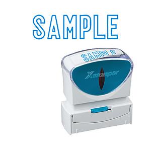 シヤチハタ ビジネスキャップレスB型　藍　SAMPLE   X2-B-10023