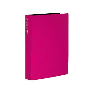 セキセイ フォトアルバム（高透明）（Lサイズ160枚収容／ピンク）　KP-160-PK