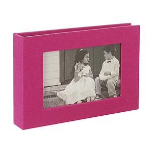 セキセイ HARPER HOUSE フレームアルバムLサイズ40枚収容（ピンク） 【864】