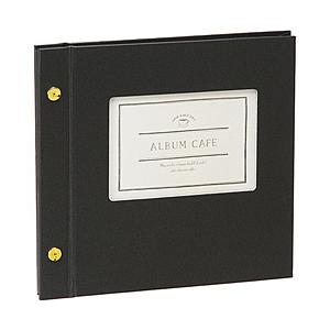 セキセイ ライトフリーアルバム S アルバムカフェ　台紙8枚  ブラック XP-4508-60