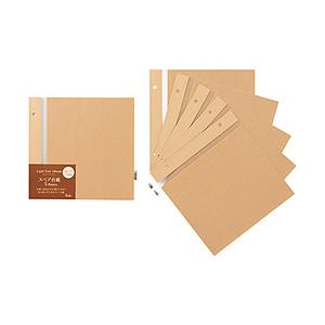 セキセイ スペア台紙ライトフリーS アルバムカフェ　1束5枚入り  クラフト XP-45F-48