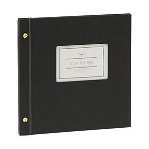 セキセイ ライトフリーアルバム M アルバムカフェ　台紙8枚  ブラック XP-4608-60