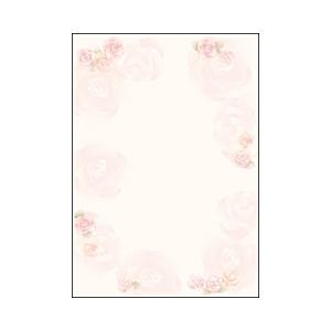 ササガワ デザインペーパー フラール ロージー （A4サイズ：10枚）　4-3000