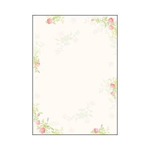 ササガワ デザインペーパー フラール ガーデン （A4サイズ：10枚）　4-3001