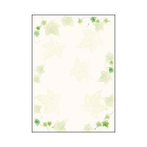 ササガワ デザインペーパー フラール アイビー （A4サイズ：10枚）　4-3003 【864】