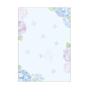 ササガワ 和柄用紙 和ごころ［A4サイズ /10枚］ 4-1032 紫陽花 [振込不可]