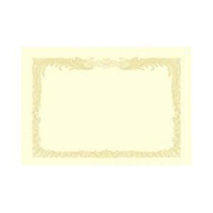 ササガワ OA賞状用紙 縦書用（B5サイズ・10枚・クリーム）　10-1057