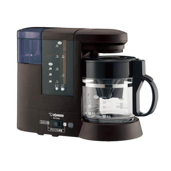 ZOJIRUSHI(象印マホービン) コーヒーメーカー 珈琲通 ダークブラウン EC-CD40 ［ミ...