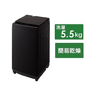 ツインバード 全自動電気洗濯機  ブラック WM-ED55B ［洗濯5.5kg /簡易乾燥(送風機能...