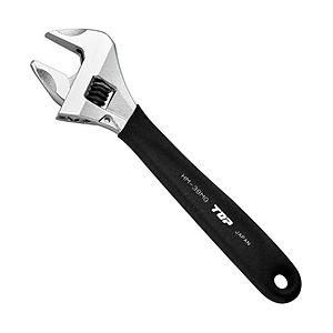 TOP工業 ワークワイド グリップ付(ガタ無しモンキレンチ) 口開き寸法（mm）0〜38   HM-...