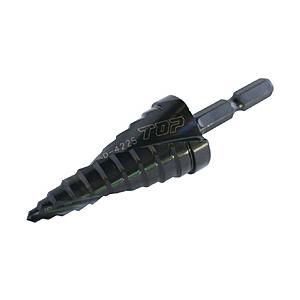 TOP工業 電動ドリル用六角シャンクスパイラルステップドリル ESD422S