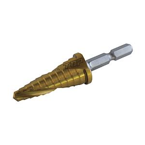 TOP工業 電動ドリル用六角シャンクスパイラルステップドリル ゴールドタイプ ESD616SG