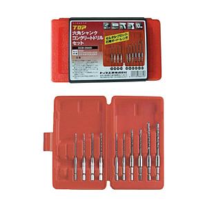 TOP工業 TOP　六角シャンクコンクリートドリルセット（10本組） ECD-2560S