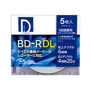 電響社 録画用BD-R DL　BR50DP.5S　5枚入り    ［5枚 /50GB /インクジェッ...