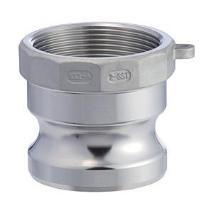 トヨックス トヨックス　カムロックアダプター　メネジ　ステンレス   633-AB2SST