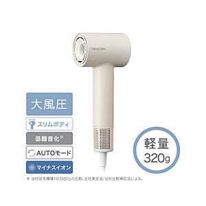 ELECOM(エレコム) マイナスイオン ヘアドライヤー  ベージュ TD760A-C｜y-sofmap