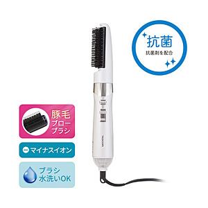 テスコム マイナスイオンカールドライヤー【天然ツバキオイル配合豚毛ブローブラシ付属】  ホワイト T...
