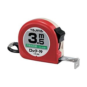 TJMデザイン タジマ　ロック−19　3．5m／尺相当目盛付／ブリスター L19-35SBL