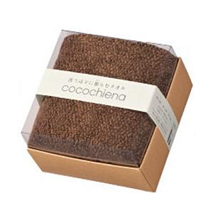 日繊商工 cocochiena ココチエナ ココキューブ フェイスタオル1Pギフト  ブラウン