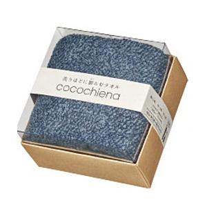 日繊商工 cocochiena ココチエナ ココキューブ フェイスタオル1Pギフト  ネイビーブルー