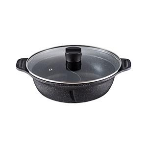 ベストコ 二食鍋 ガラス蓋付 26cm IH ガス火対応 ビストロ・ドゥエシェルタ   ND-459...