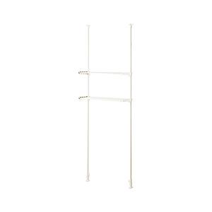 ベストコ 防水パンにも置けるつっぱり伸縮式洗濯機ラック   NY-294