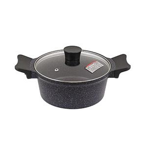 ベストコ ベストコ 両手鍋 20cm ガス火専用 ダイヤモンドコート イージーライト ネオ  マーブ...