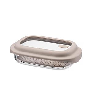 ベストコ ガラス 保存容器 1.6L レシピ付き 電子レンジ オーブン 食洗機対応 ロック＆ロック ...