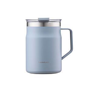 ベストコ マグカップ ふた付き 保温 保冷 ステンレス 475ml ロック＆ロック メトロ  ブルー...