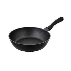 ベストコ 深型フライパン 26cm ガス火専用 軽すぎるフライパン  ブラック NM-385