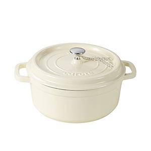 ベストコ CAROTE(カローテ) ココット鍋 22cm IH ガス火対応 鋳鉄 ホーロー 無水鍋 ...