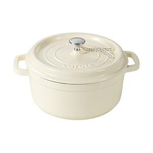 ベストコ CAROTE(カローテ) ココット鍋 24cm IH ガス火対応 鋳鉄 ホーロー 無水鍋 ...