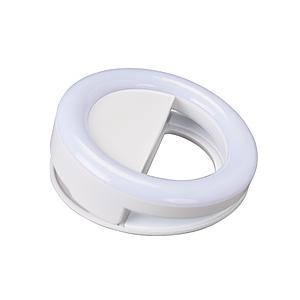 ETSUMI VLOG クリップリングライトRGB  ホワイト E-2309