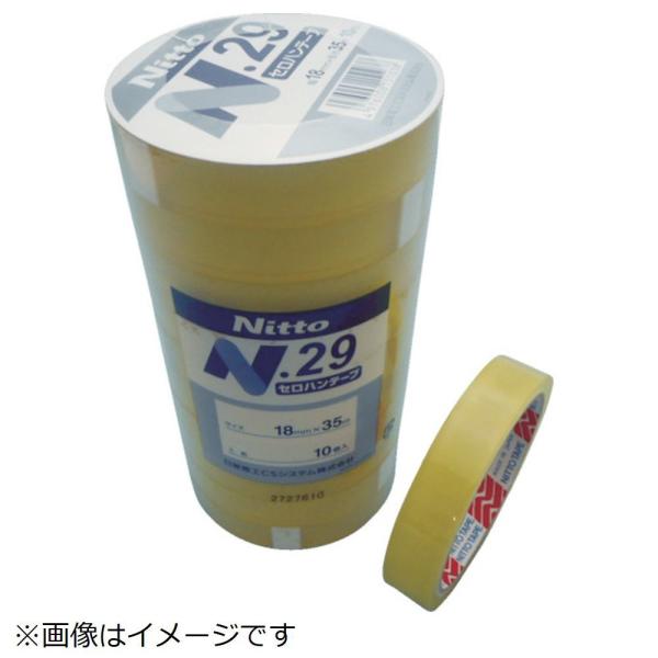 日東 日東電工ＣＳ　セロハンテープＮＯ２９ＮＥＷ　１８ｍｍＸ３５ｍ１０巻入り