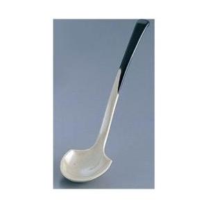 エンテック C-69 メラミンラーメンお玉 マーブル黒 ＜ROT0105＞