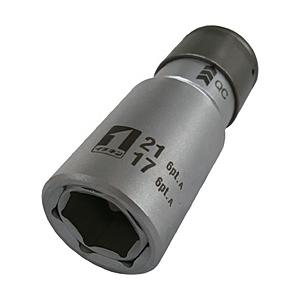 イチネンミツトモ ミツトモ　QCソケット　ダブル　17×21　6角　IM―4W1721O―6K   ...