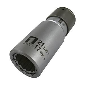 イチネンミツトモ ミツトモ　QCソケット　ダブル　17×21　12角　IM―4W1721O―12K ...