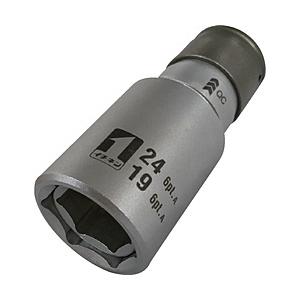 イチネンミツトモ ミツトモ　QCソケット　ダブル　19×24　6角　IM―4W1924O―6K   ...