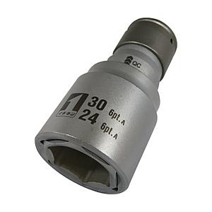 イチネンミツトモ ミツトモ　QCソケット　ダブル　24×30　6角　IM―4W2430O―6K   ...