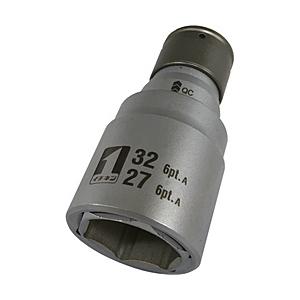 イチネンミツトモ ミツトモ　QCソケット　ダブル　27×32　6角　IM―4W2732O―6K   ...
