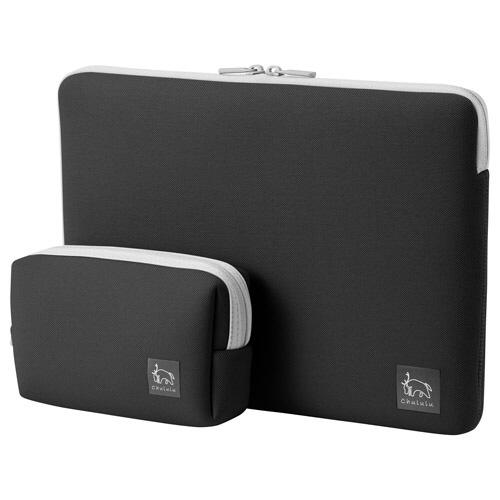 CHULULU ノートパソコン対応［〜11.6インチ］ PCインナーケース＆マルチポーチ  ブラック...