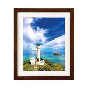 ハクバ 木製額縁 （ワイド6切サイズ／ブラウン）　FWMM01-BRW6