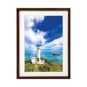 ハクバ 木製額縁 （ワイド4切サイズ／ブラウン）　FWMM01-BRW4