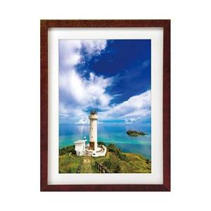 ハクバ 木製額 MM-01 A4アクリル（ブラウン） FWMM01BRA4A